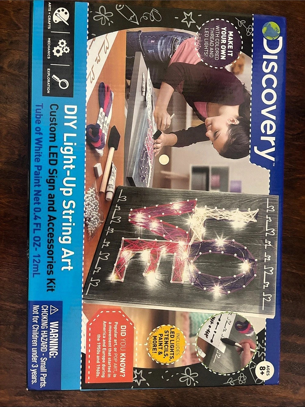 3/$20 Discovery DIY Light-Up String Art Custom LED Sign Art Kit NWT